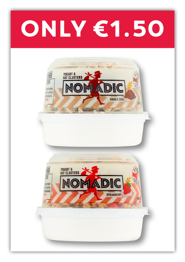 Nomadic Yogurt & Oat Clusters Double Choc / Strawberry