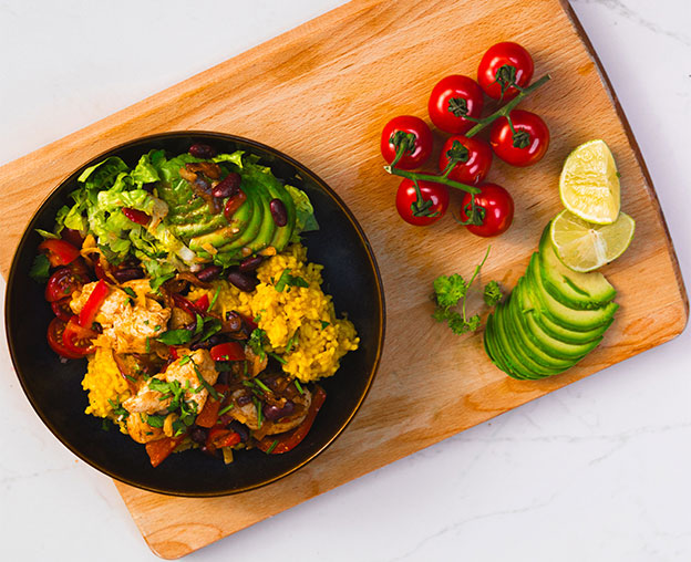 photo of a Mexican Burrito Bowl